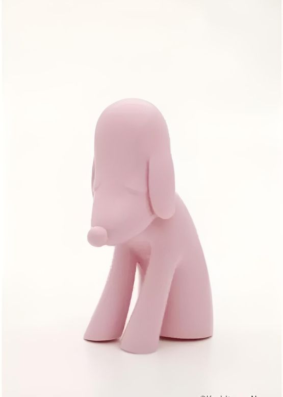 Aomori-Ken Dog pink by Yoshitomo Nara contemporary artwork Sculpture