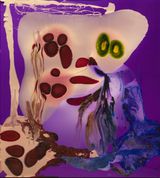 Emma loved the thought of just for once being herself it was a boarding pass she had long thought about but then her inflated ego drowning in her own beauty would spew out copious objections by Dale Frank contemporary artwork mixed media