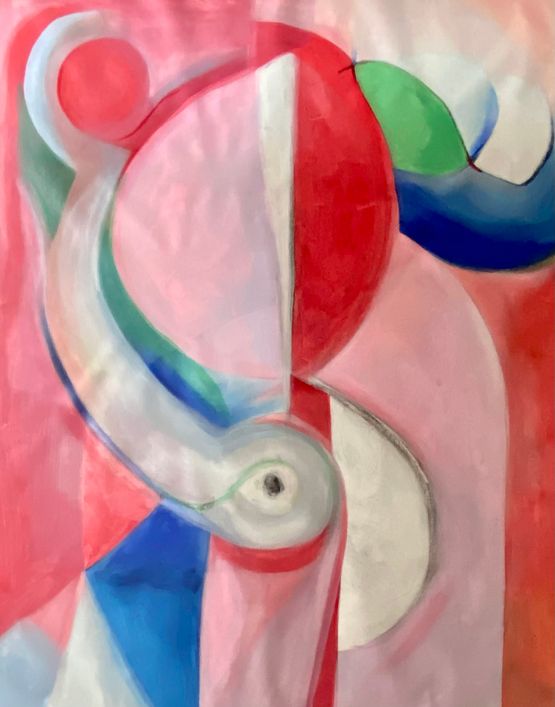 At the still point by Caroline Denervaud contemporary artwork Painting