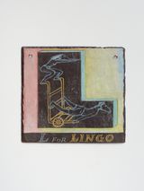 L for Lingo by Denis OConnor contemporary artwork sculpture
