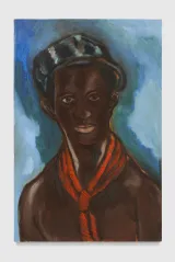 Lad with Red Scarf by Gideon Appah contemporary artwork painting