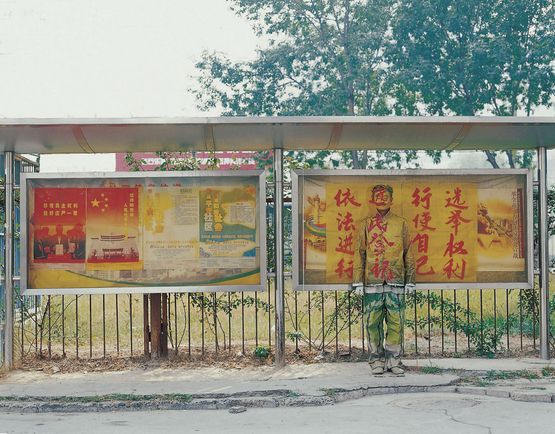 Hiding in the City No. 31  Holding Democratic Elections by Law by Liu Bolin contemporary artwork Photography