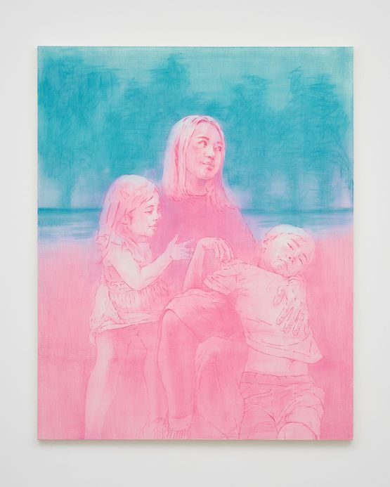 Mother and Child by Noritaka Tatehana contemporary artwork Painting