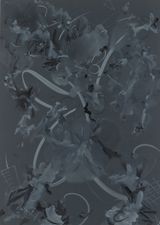 Figure 1k by Fiona Rae contemporary artwork painting