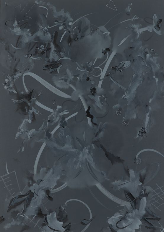 Figure 1k by Fiona Rae contemporary artwork Painting