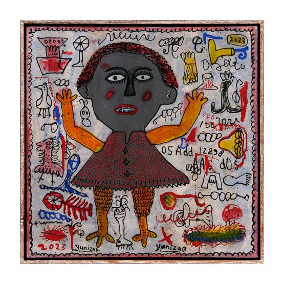 Gadis Kecil Little Girl by Yunizar contemporary artwork Painting