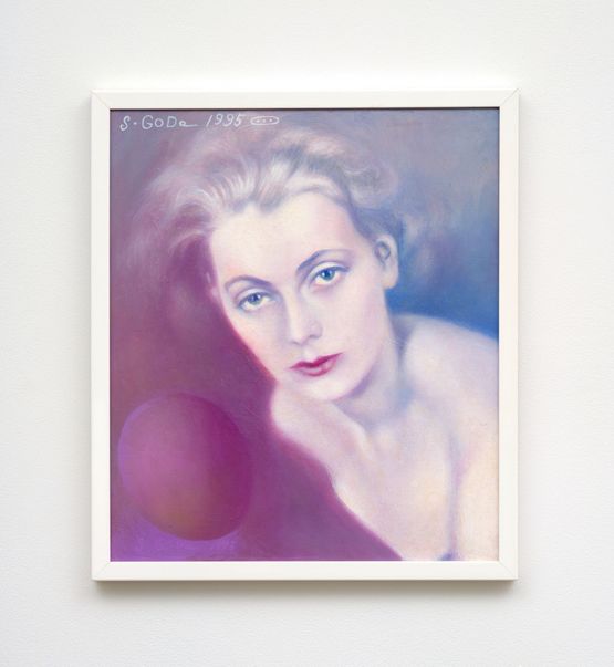 Purple Egg and Garbo by Sawako Goda contemporary artwork Painting