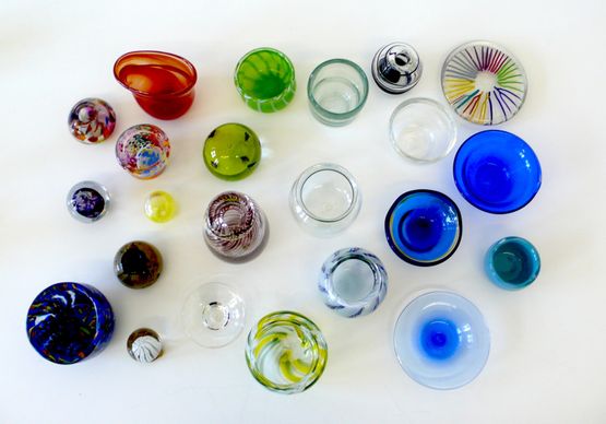 Glass objects by Ludwig Gosewitz contemporary artwork Sculpture