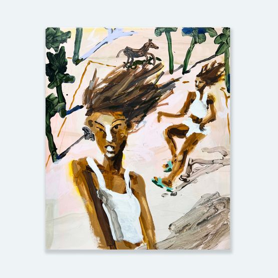 Centre Court Champions by Mie Olise Kjrgaard contemporary artwork Painting