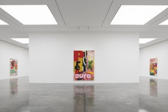 Contemporary art exhibition Harland Miller Imminent End Rescheduled Eternally at White Cube Bermondsey London United Kingdom