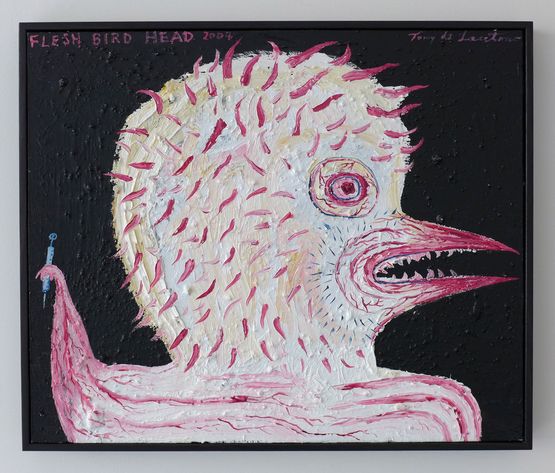 Flesh Bird Head by Tony De Lautour contemporary artwork Painting