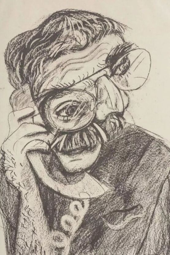An Image of Ken by David Hockney contemporary artwork Works on Paper