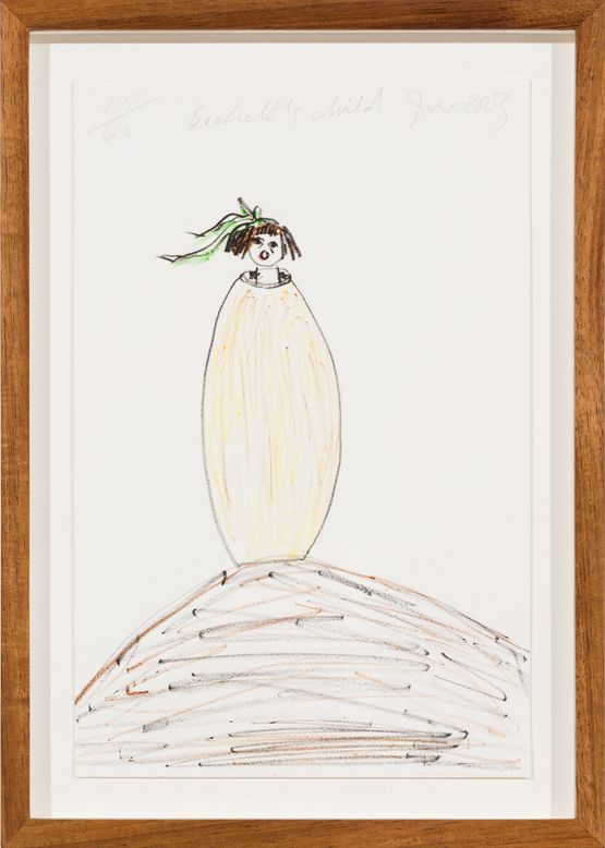 Bechelts child by Jenny Watson contemporary artwork Works on Paper