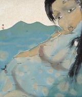 The River Is Full by Liu Qinghe contemporary artwork drawing painting works on paper