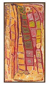 Tjiti Kutjarra  Two Children by Wimmitji Tjapangati contemporary artwork painting