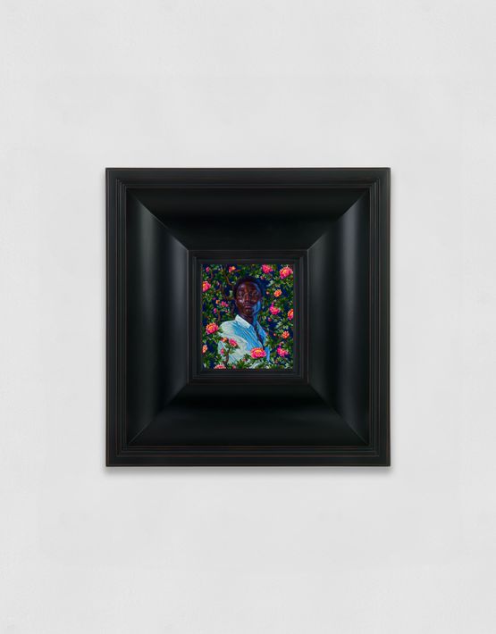 Portrait of Olawaiye Ebubechukwu Olagoke by Kehinde Wiley contemporary artwork Painting