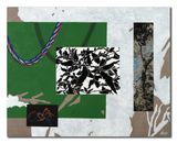Animal in Two Dimensions Landscape III by Bi Rongrong contemporary artwork mixed media painting textile works on paper