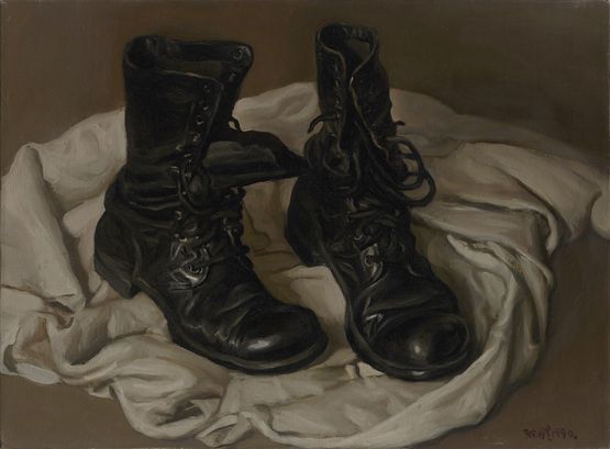 Leather Shoes by Chen Danqing contemporary artwork Painting