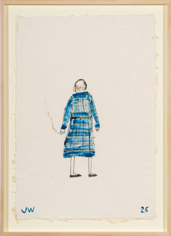 Figure in a dressing gown by Jenny Watson contemporary artwork Painting