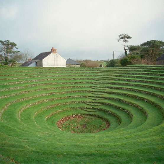 Preaching Pit Gwennap Cornwall UK by Caroline Mcquarrie contemporary artwork Print