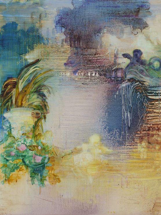 The Pursuit after Fragonard by Adrienne Gaha contemporary artwork Painting