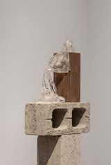 Give you weight to the ground Glass by Afra Al Dhaheri contemporary artwork sculpture