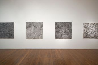Contemporary art exhibition Nyapanyapa Yunupingu Lawarra Maypa at Roslyn Oxley9 Gallery Sydney Australia