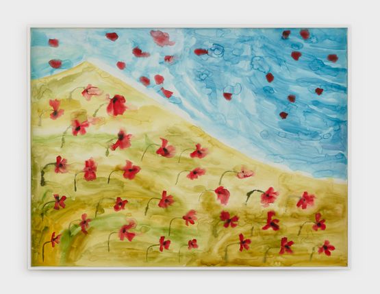 Poppies by Francesco Clemente contemporary artwork Painting