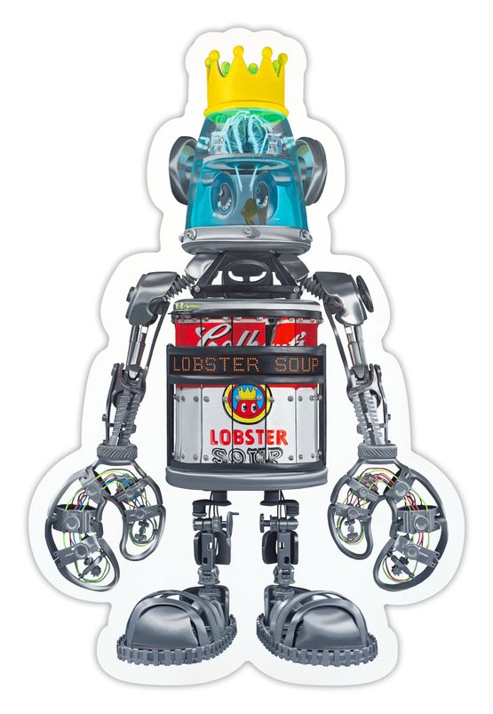 Lobstarbot by Philip Colbert contemporary artwork Painting