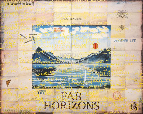 Somewhere Else by Imants Tillers contemporary artwork Painting
