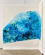 Infinite Deep Blue contained POOL by Ruby Onyinyechi Amanze contemporary artwork works on paper drawing