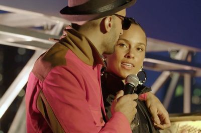 Alicia Keys x JR opening Perrotin New York