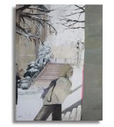Campus Snow by Aubrey Levinthal contemporary artwork painting