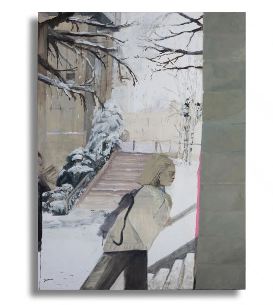 Campus Snow by Aubrey Levinthal contemporary artwork Painting
