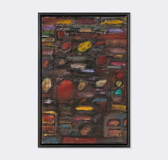 Untitled lights in traffic II by David Koloane contemporary artwork Painting