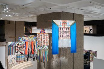 Contemporary art exhibition Group Exhibition Unravel The Power and Politics of Textiles in Art at Barbican London United Kingdom