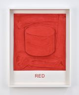 Eight Colorful Inside Jobs Red by John Baldessari contemporary artwork print works on paper