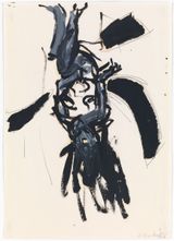 untitled sitting female nude by Georg Baselitz contemporary artwork works on paper drawing