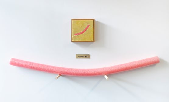 Portrait of Red Pool Noodle Just Brilliant by Elisabeth Pointon contemporary artwork Painting