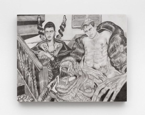 Invokethroat by Christian Santiago contemporary artwork Drawing