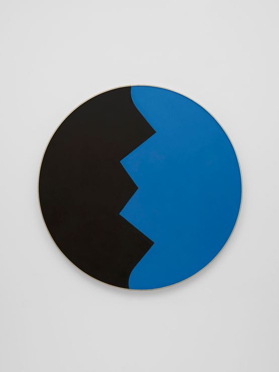 Correspondence Black and Blue by Leon Polk Smith contemporary artwork Painting