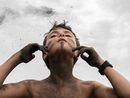 Arturo with Ashes at a Nature Immersion Camp Italy by Lucas Foglia contemporary artwork Print