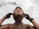 Arturo with Ashes at a Nature Immersion Camp Italy by Lucas Foglia contemporary artwork print