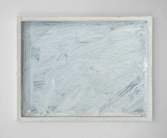 Untitled white painting 3 by Dan Arps contemporary artwork Mixed Media
