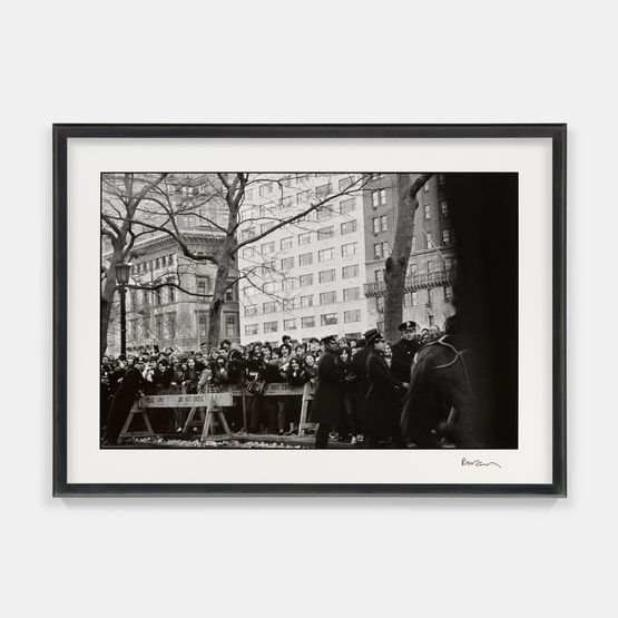 Fans outside the Plaza New York City 12 February 1964 by Paul Mccartney contemporary artwork Photography