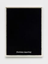 Footsteps Departing by Gardar Eide Einarsson contemporary artwork works on paper