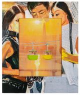 Cableway of the Heart by Li Qing contemporary artwork mixed media painting