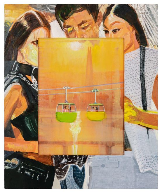 Cableway of the Heart by Li Qing contemporary artwork Painting