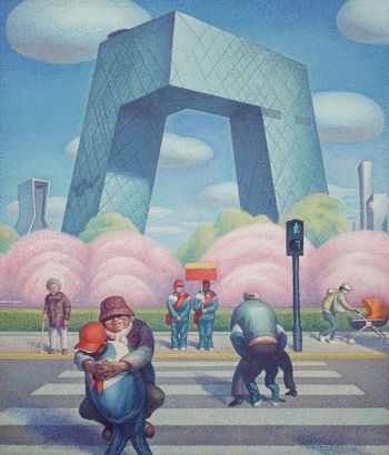 The Spring of Beijing by Wang Xingwei contemporary artwork painting