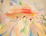 Flying Kites by Sophie Von Hellermann contemporary artwork painting